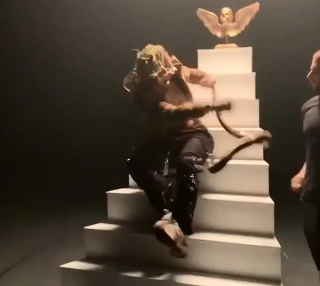 Oh No! Popular Rapper Gets Bitten By A Snake While Shooting His Music